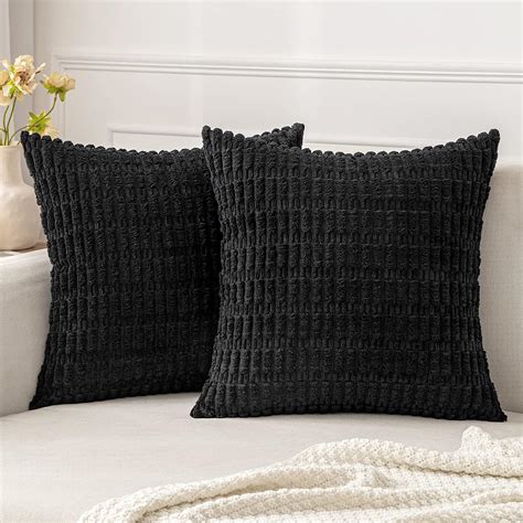 Amazon Miulee Pack Of Corduroy Decorative Throw Pillow Covers