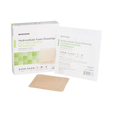 Mckesson X In Hydrocellular Foam Dressing Silicone Adhesive Moisture