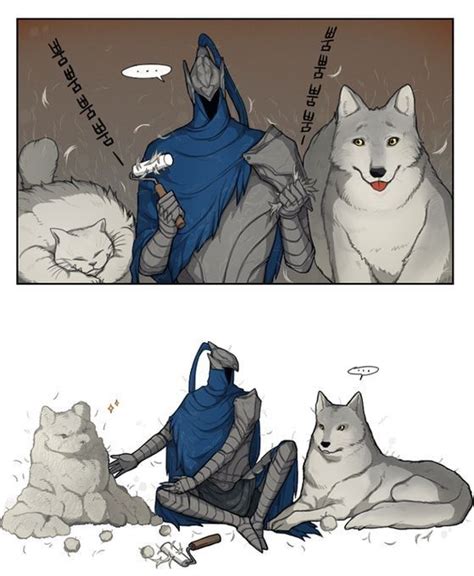 Artorias And Sif In Hd Dark Souls Dark Souls Meme Dark Souls Funny