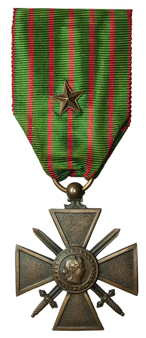 France 1914 15 Croix De Guerre With Bronze Star Baldwin S