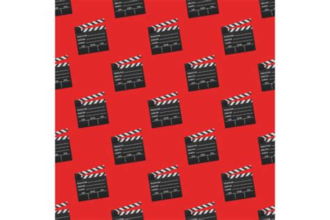 Black Closed Clapperboard Pattern Graphic By Dg Studio Creative Fabrica