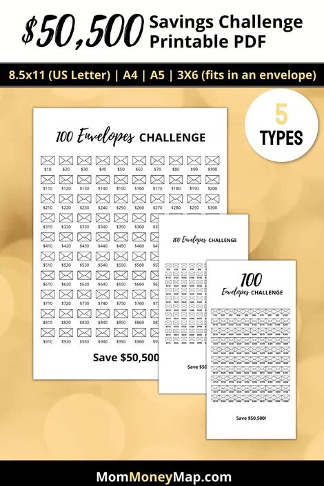 50000 Savings Challenge Printable Pdf In 2022 Savings Challenge