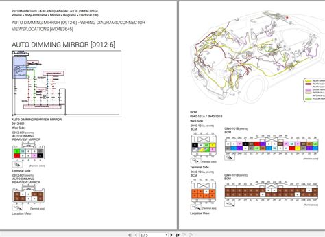 Mazda CX 30 AWD CANADA L4 2 0L SKYACTIV G Electrical Diagram 2021