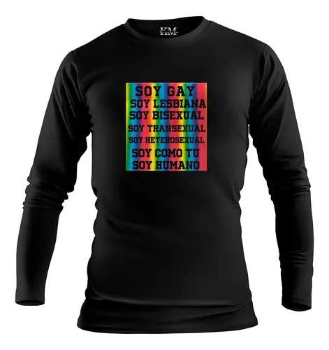 Polera Manga Larga Hombre Dise O Orgullo Gay Colores Cuotas Sin Inter S