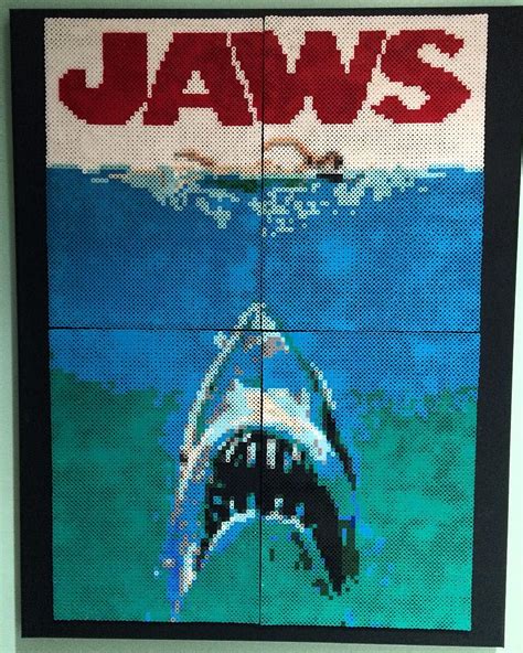 Jaws By Iamtorsoul Perler Bead Art D Perler Bead Perler Patterns The