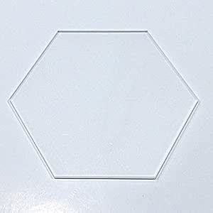 Bigmall Mm Transparent Clear Acrylic Sheet Hexagonal Perspex