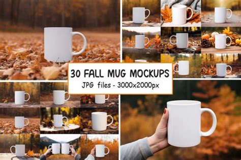 Fall Mug Mockups Bundle Graphic By Crafty Corner Creative Fabrica