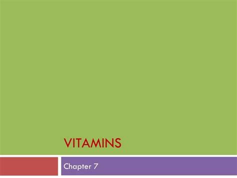 Ppt Vitamins Powerpoint Presentation Free Download Id1588809