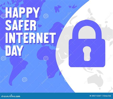 Safer Internet Day Vector Banner Design Celebrated Every Year On