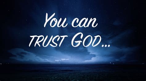 You Can Trust God Dr M Dewayne Anderson