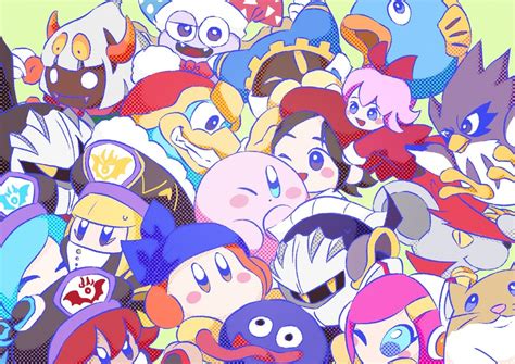 Kirby Meta Knight King Dedede Adeleine Ribbon And 14 More Kirby And 1 More Drawn By M