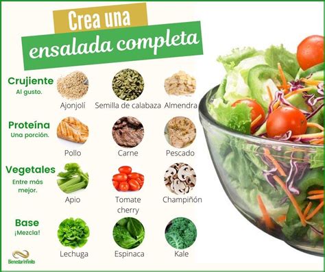 Crea Una Ensalada Completa🌟 Alimentacion Nutrición Semillas De Calabaza