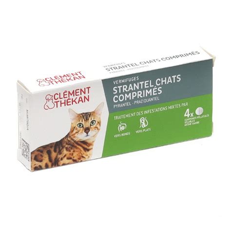 Strantel Chat Cl Ment Th Kan Vermifuge En Comprim S