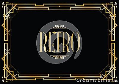 Retro Art Deco Cartoon Vector | CartoonDealer.com #81532097