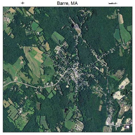 Aerial Photography Map of Barre, MA Massachusetts