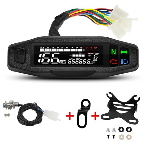 Motorcycle Digital Dash Universal Gps Speedometer Km H With Turn Signal