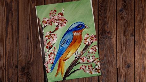 How To Paint A Bird Easy At Ora Rouse Blog