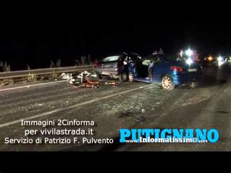 Incidente Mortale Sulla Ss Putignano Alberobello Youtube