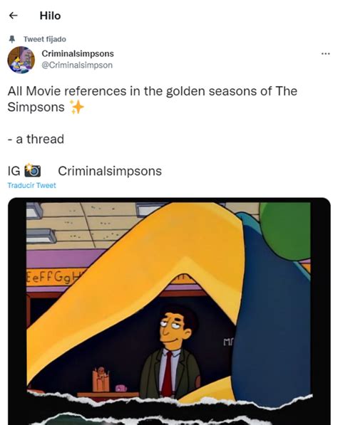 Este Hilo De Twitter Mostró Las Mejores Referencias De Los Simpson A Películas