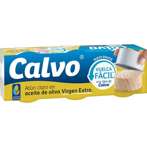 Atún claro en aceite de oliva virgen extra vuelca fácil pack 3 lata 52