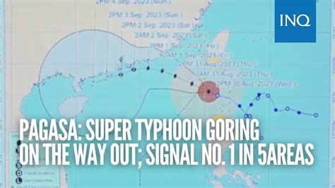 Pagasa Super Typhoon Goring On The Way Out Signal No In Areas