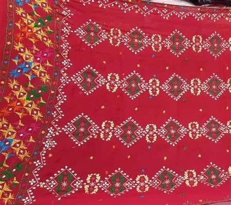 Chinon Chiffon Pure Chinnon Phulkari Gotta Patti Dupattas Size 2 40