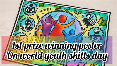 World Youth Skills Day Drawing World Youth Skills Day Poster Youth