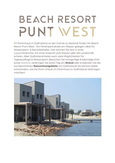 Ppt Ferienhaus In S Dholland Bei Beach Resort Punt West Powerpoint