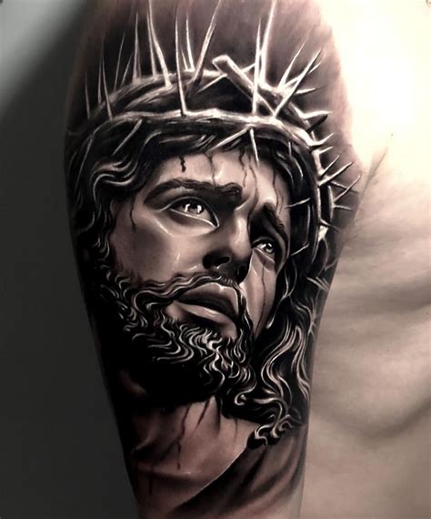 Jesus Face Tattoo Sleeve