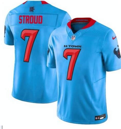 Jersey Houston Texans Masculina Azul Celeste