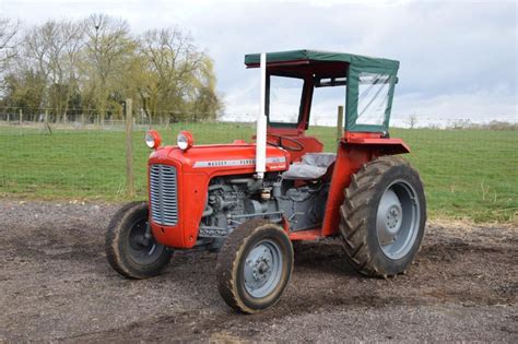 1964 Massey Ferguson 35x Multipower 2wd Diesel Tractor With Canvas Cab On 205r16 Front And 124