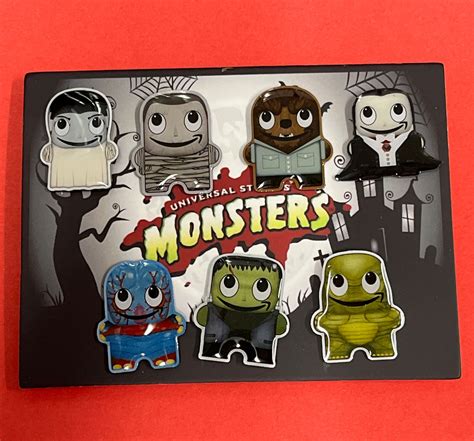 5 Set MONSTERS Peccy Pins Universal Studios Amazon Peccy Pin