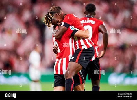 nico williams  athletic club celebrates  scoring goal