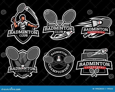 Badminton Logo Vector Illustration | CartoonDealer.com #51688394