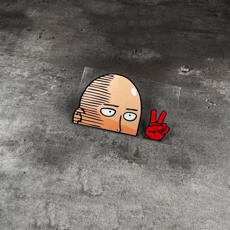 One Punch Man Saitama Sticker For Cars Myanimeclass