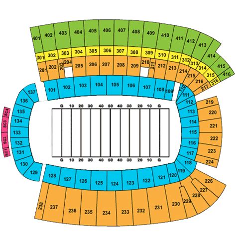 Amon Carter Football Stadium Seating Chart Elcho Table