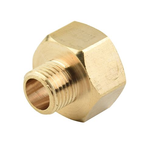 Male To Female Thread Brass Pipe Connectors Brass Coupler Adapter Threaded Fitting 12 14 For