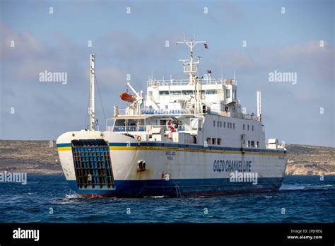 Cirkewwa Malta 21st Mar 2023 Gozo Channel Line Ferry Crosses The