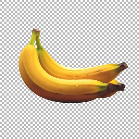 Premium PSD Yellow Banana Isolated In Transparent Background