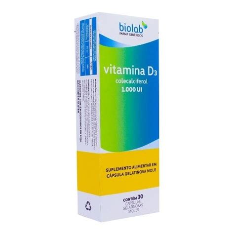 Vitamina D Colecalciferol Ui Biolab Capsulas Gelatinosas