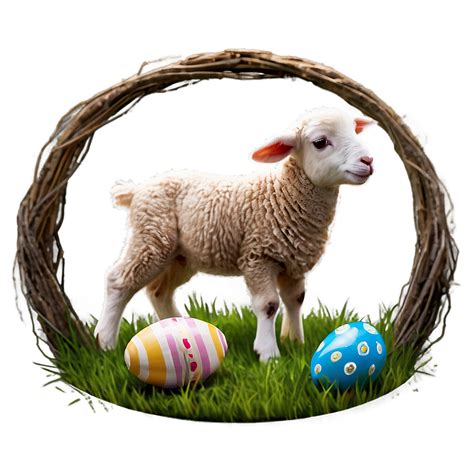 Download Cute Easter Lamb Png 05232024