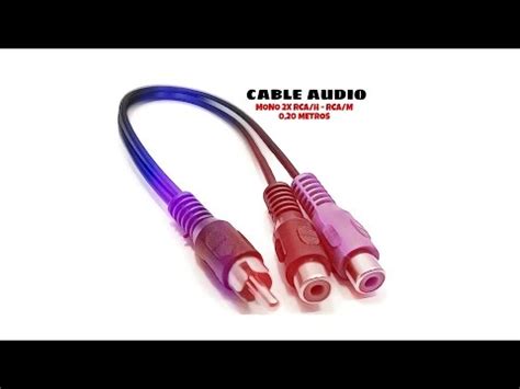 Cable De Audio Mono X Rca H Rca M Metros Negro Distribuido