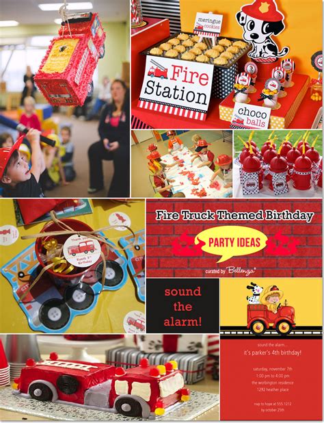 Fire Truck Birthday Party Ideas Sound The Alarm For The Ultimate Fire