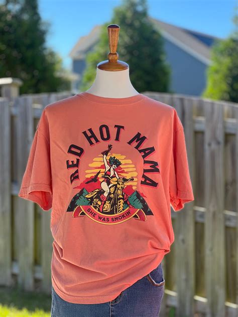 Red Hot Mama T Shirt Front Design State Of Panic