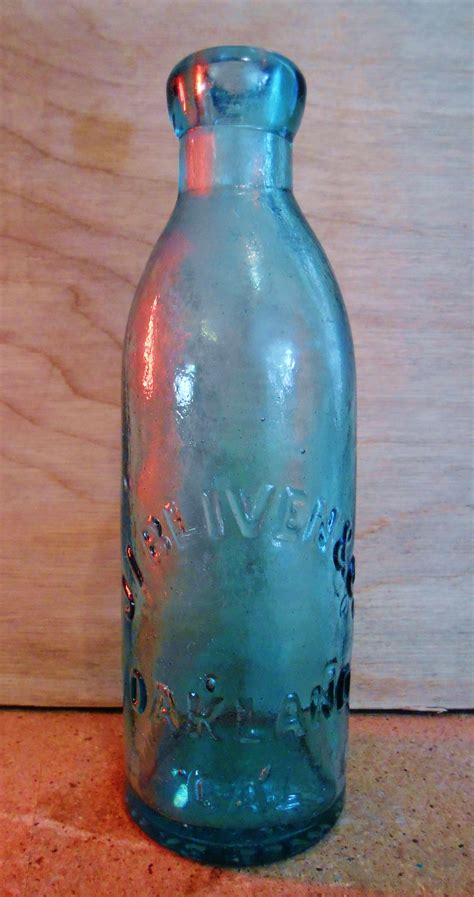 Aqua Blue Jr Blivens And Co Blop Top Soda Bottle Oakland Cal Circa 1880s Old Bottles