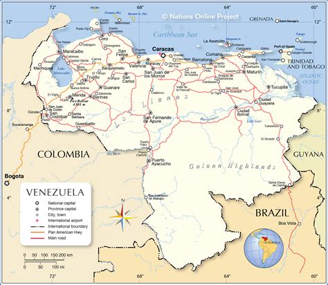 Political Map of Venezuela - Nations Online Project