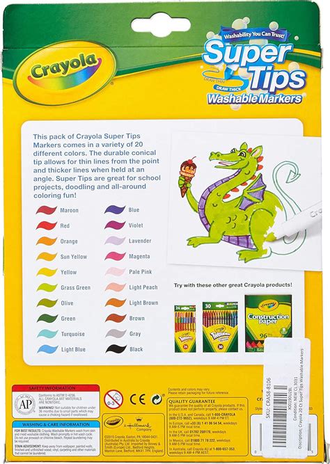 The Beautiful Crayola Super Tips Washable Marker 20pcs