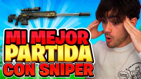 MI MEJOR PARTIDA CON SNIPER EN FORTNITE YouTube