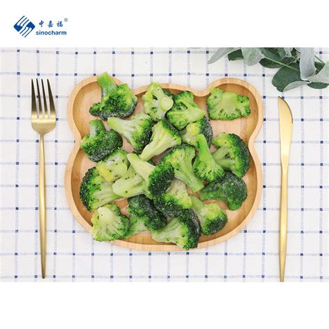 Sinocharm 3 5cm 4 6cm Crisp And Green Organic Fresh IQF Broccoli Floret