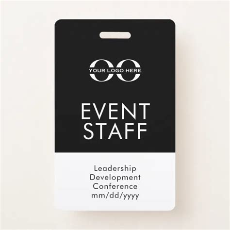 Event Staff Id Badge Zazzle